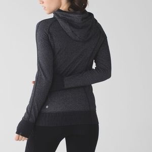Lululemon Think Fast Hoodie Heathered Herringbone size 2